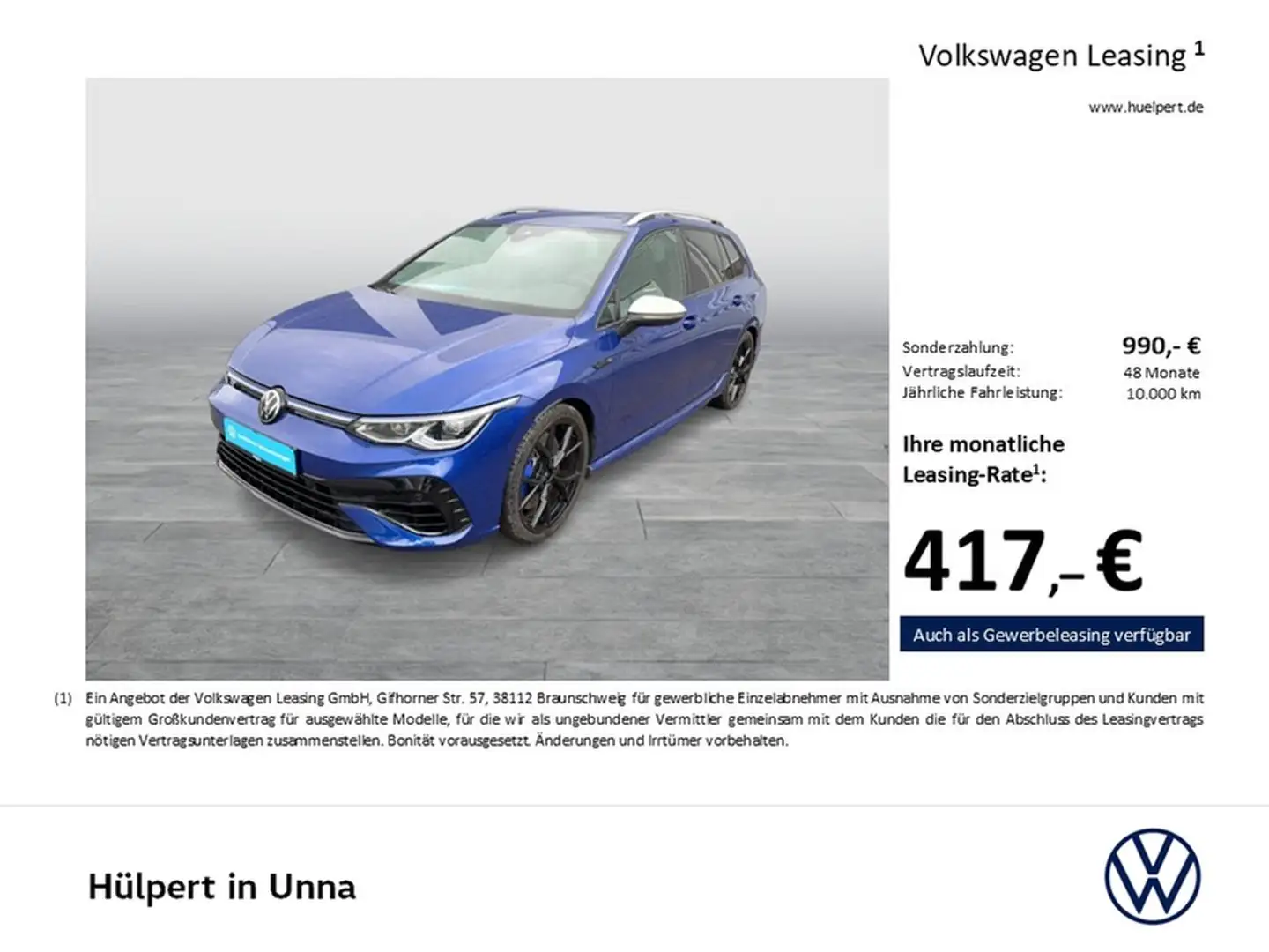 Volkswagen Golf Variant VIII 2.0 R 4X4 AHK ACC LM19 NAVI Albastru - 2