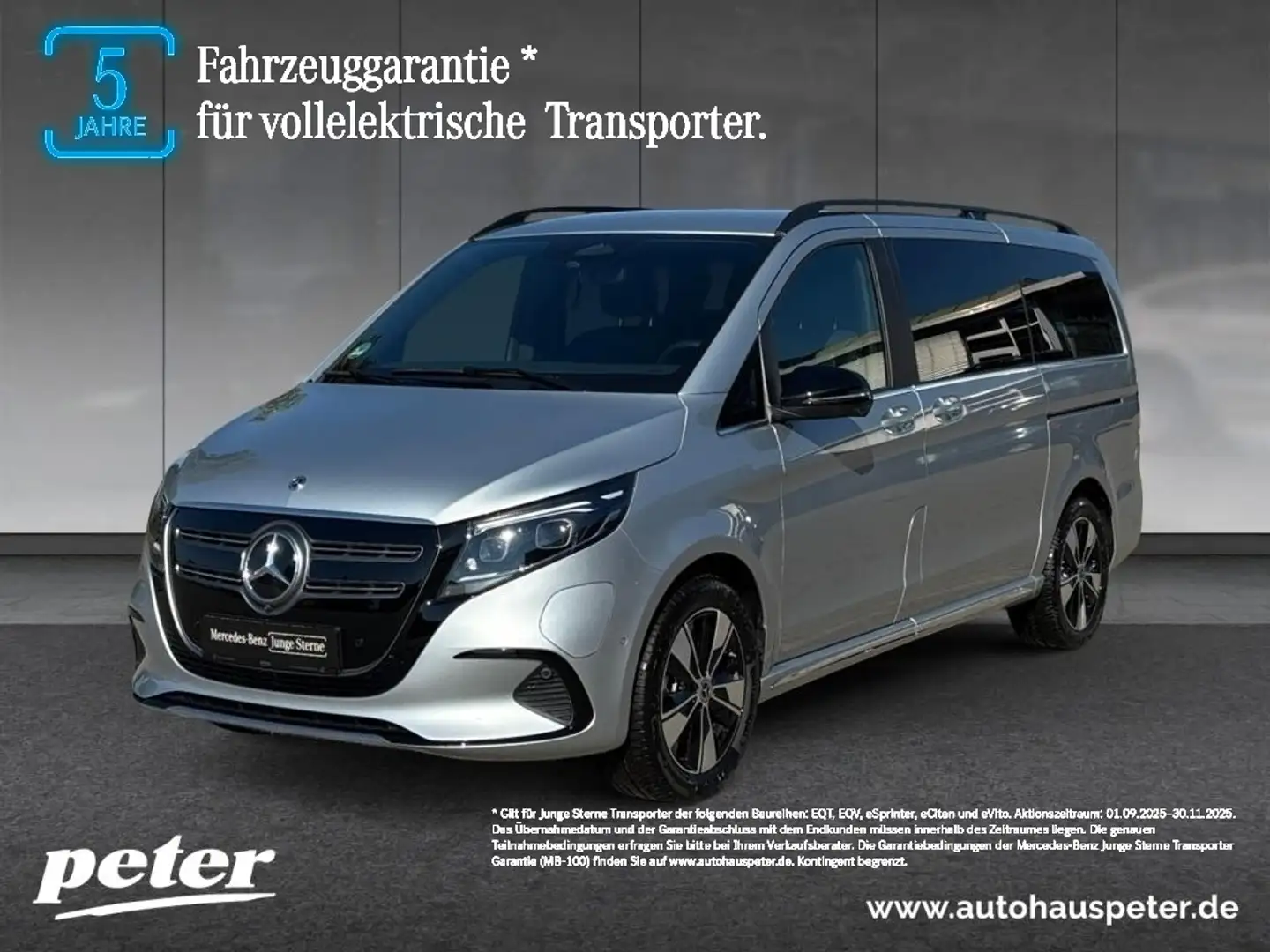 Mercedes-Benz EQV 300 AVANTGARDE AIRMATIC+MBUX+LED+PANO Zilver - 1