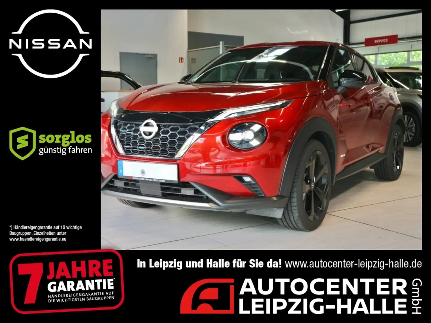 Nissan Juke TEKNA 1.6 HYBRID 4AMT ProPilot 360° LM Rot - 1
