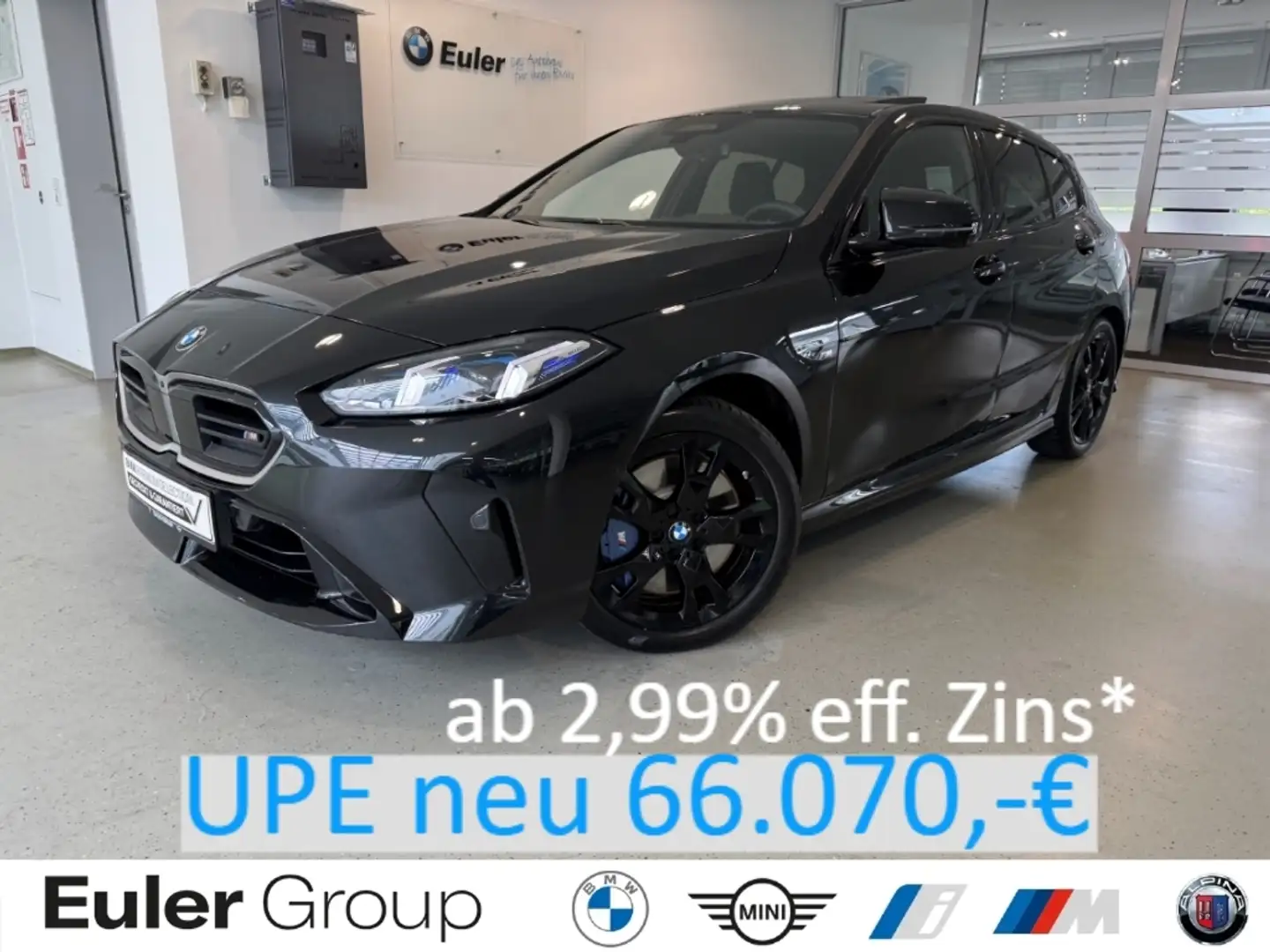 BMW 135 xDrive F70 Panorama HUD H/K Memory ad.M-FW LenkHzg Schwarz - 1