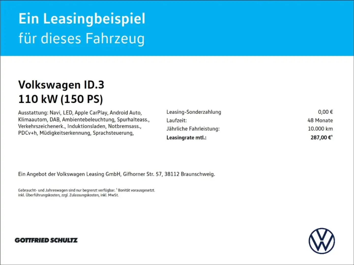 Volkswagen ID.3 Pure Performance Navi LED Parkpilot Grau - 2