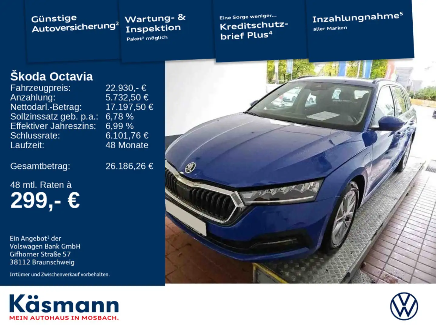 Skoda Octavia Combi Ambition iV LED CARPLAY SHT Blau - 2