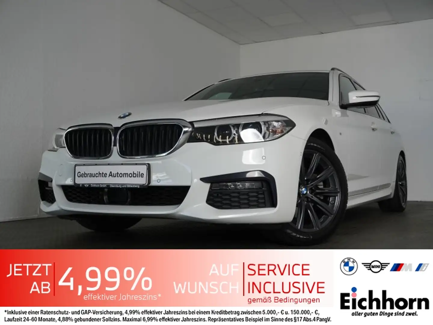 BMW 520 i Touring M Sportpaket *PGSD.ACC.PARKASSIST* Wit - 1