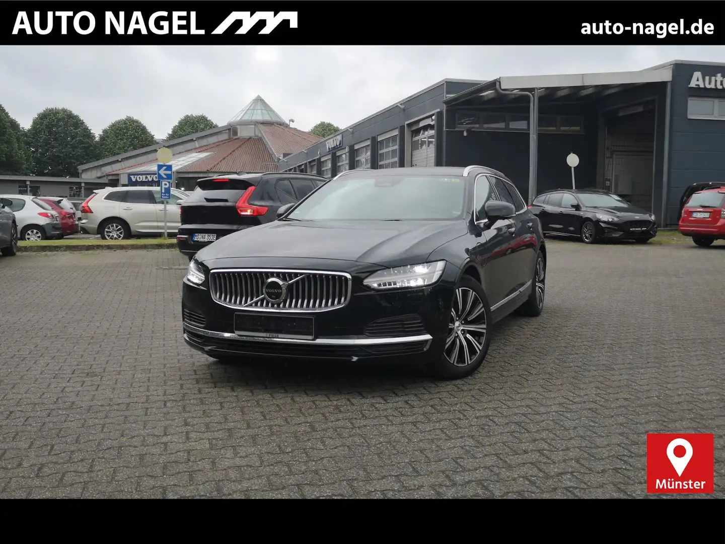 Volvo V90 V90 Recharge T6 Inscription Expr. AHK|PANO|STANDH Schwarz - 1