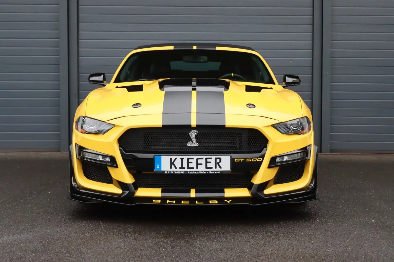Ford Mustang 5.0 V8 GT Cabrio/LED/TOTW/WIFI/SBL/R19 Jaune - 2