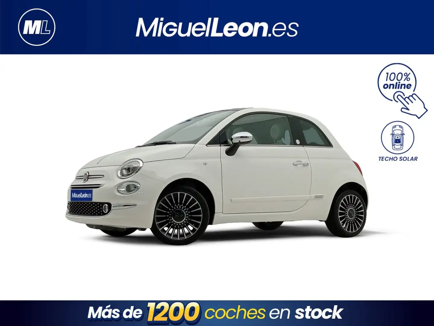Fiat 500 1.2 Mirror Blanco - 1