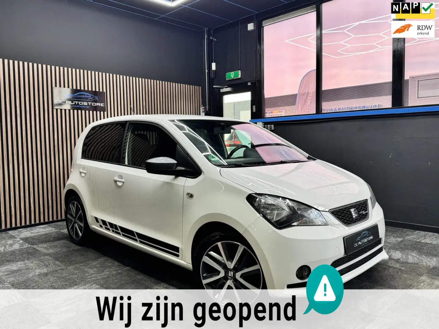 SEAT Mii 1.0 FR Line Sport 1e Eig Airco Stoelverw Standkach Білий - 1