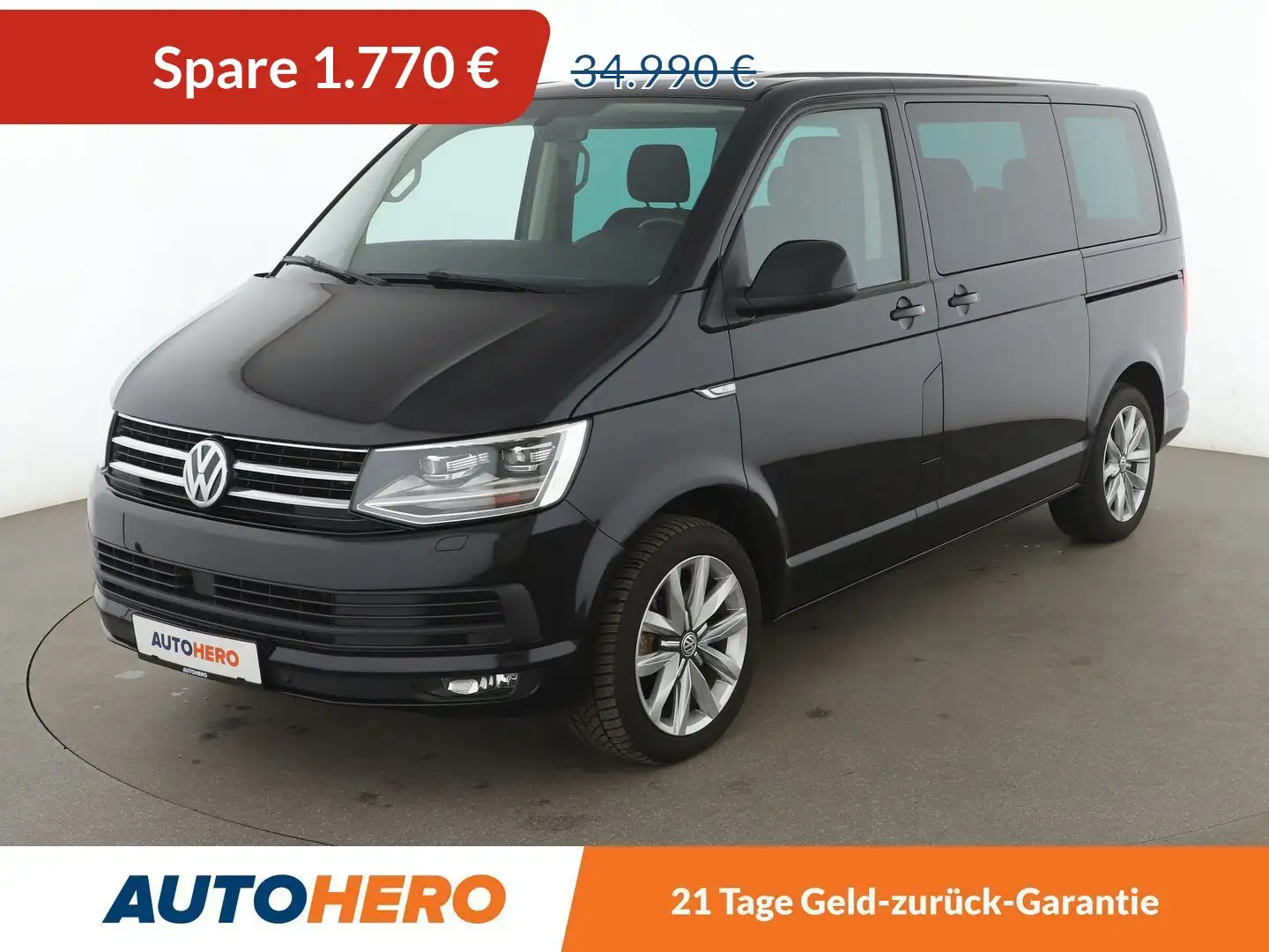 Volkswagen T6 Multivan 2.0 TDI Comfortline Aut.*NAVI*LED*ACC*CAM*PDC* Schwarz - 1