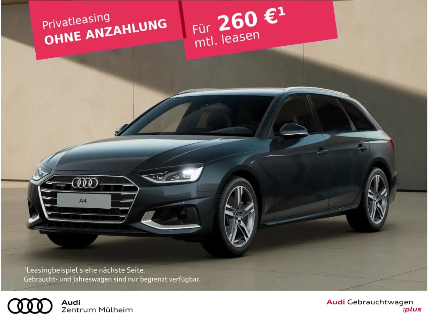 Audi A4 Avant 40 TFSI quattro Navi LED virtual ACC Grigio - 1