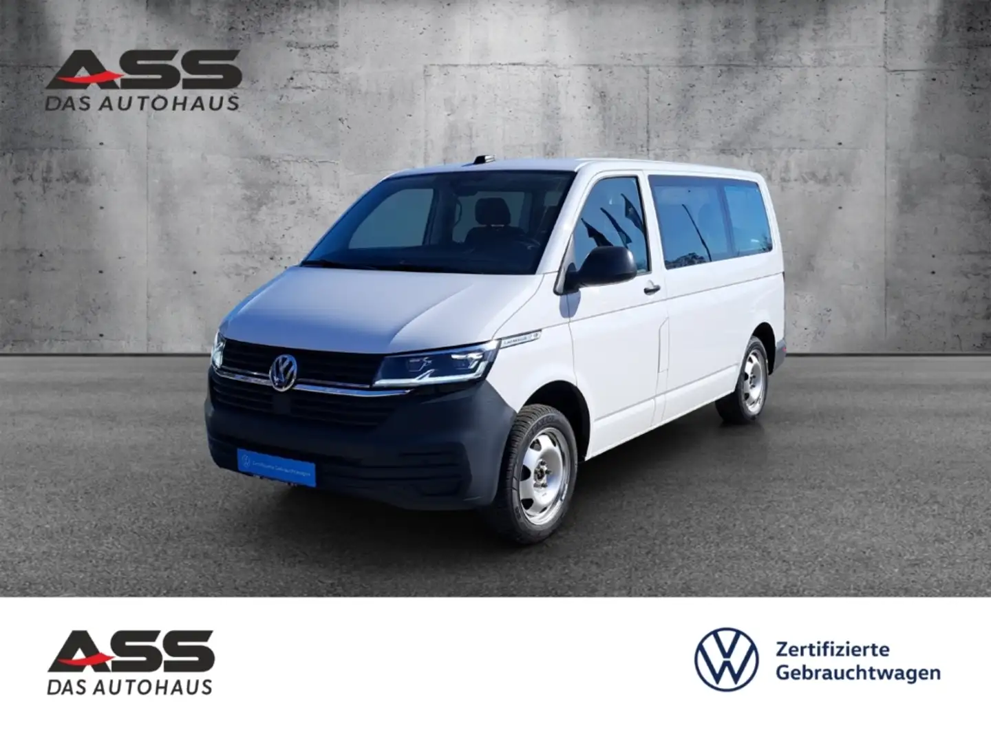 Volkswagen T6.1 Caravelle FWD LED Klimaautom DAB SHZ Notbremsass. Temp Weiß - 1