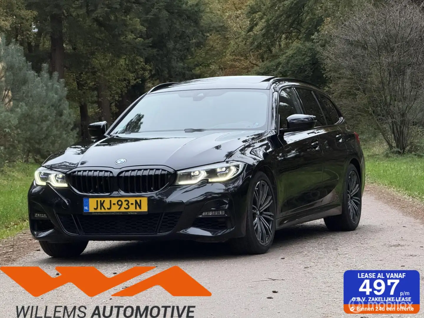 BMW 320 3-serie Touring 320i M-sport-Laser-Pano-Trekhaak-H Negro - 1