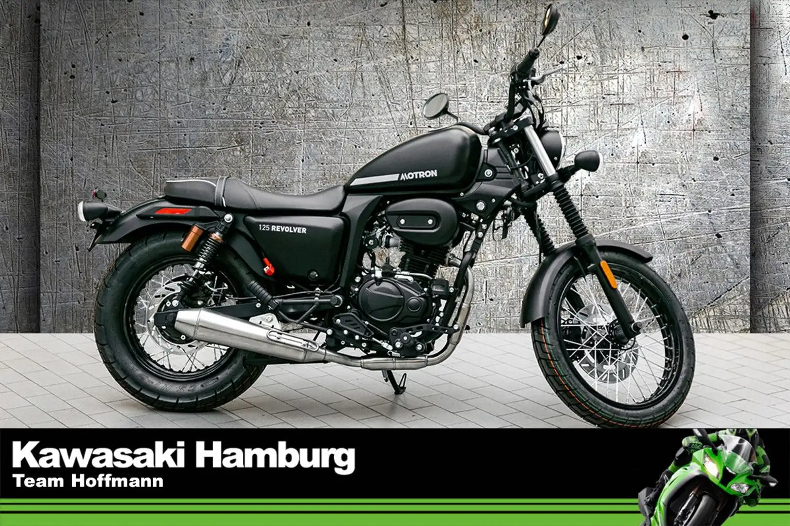 Motron Revolver 125 1.Hand, unfallfrei, Scheckheft Negro - 1