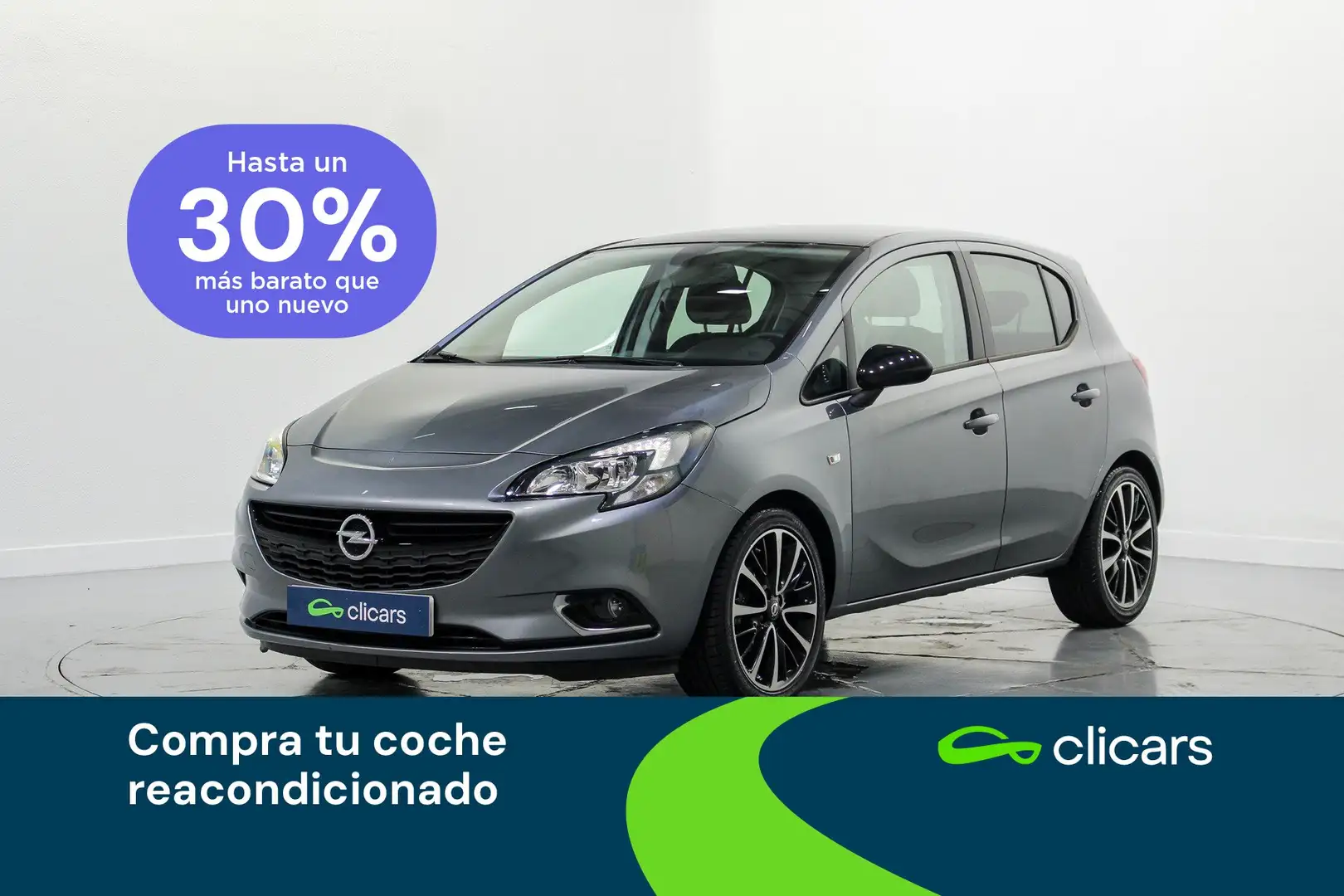 Opel Corsa 1.4 Design Line 90 Aut. Grijs - 1