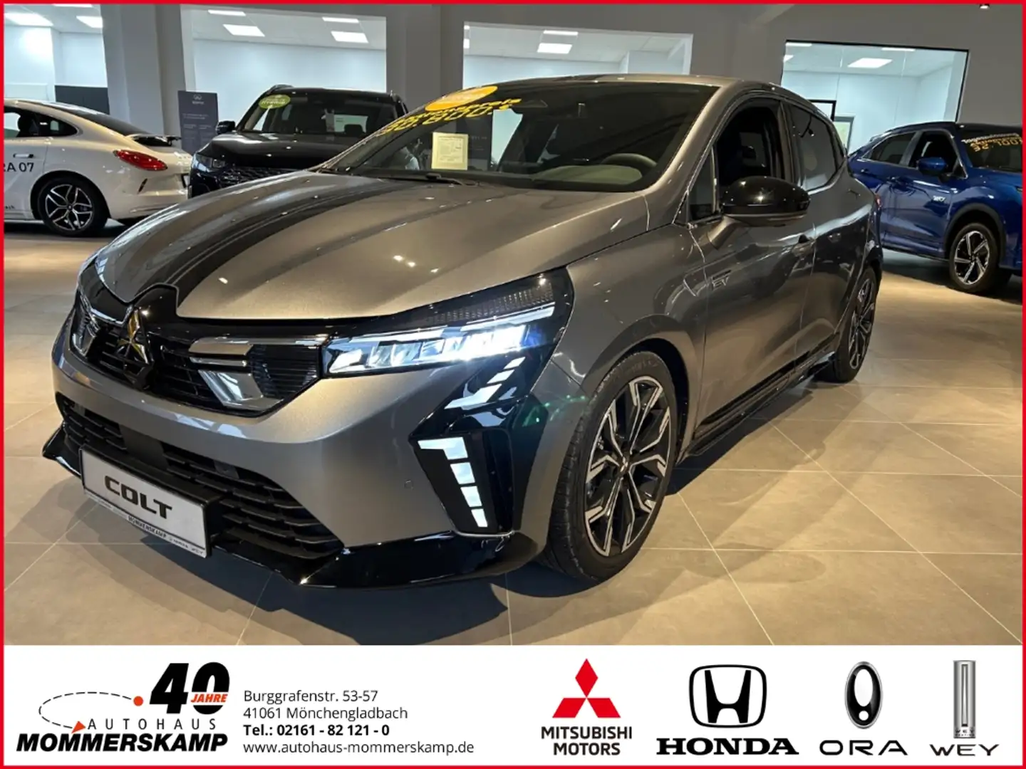 Mitsubishi Colt TOP 1.6 Hybrid+Performance+Leder+DAB+LED+LDW+Verke Šedá - 1