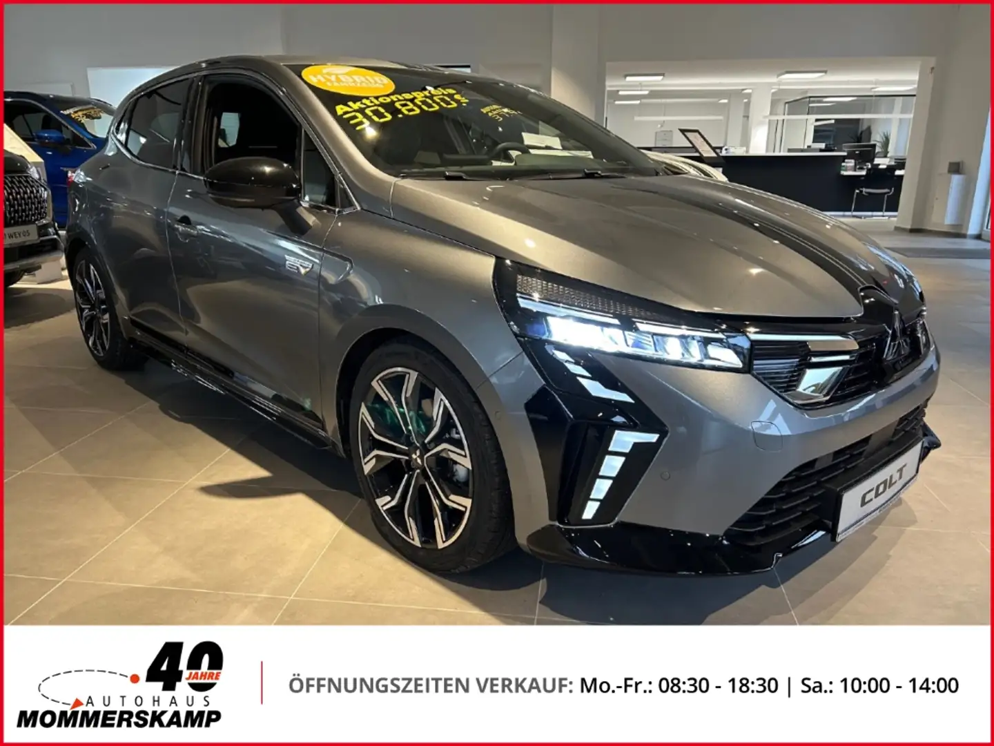 Mitsubishi Colt TOP 1.6 Hybrid+Performance+Leder+DAB+LED+LDW+Verke Šedá - 2