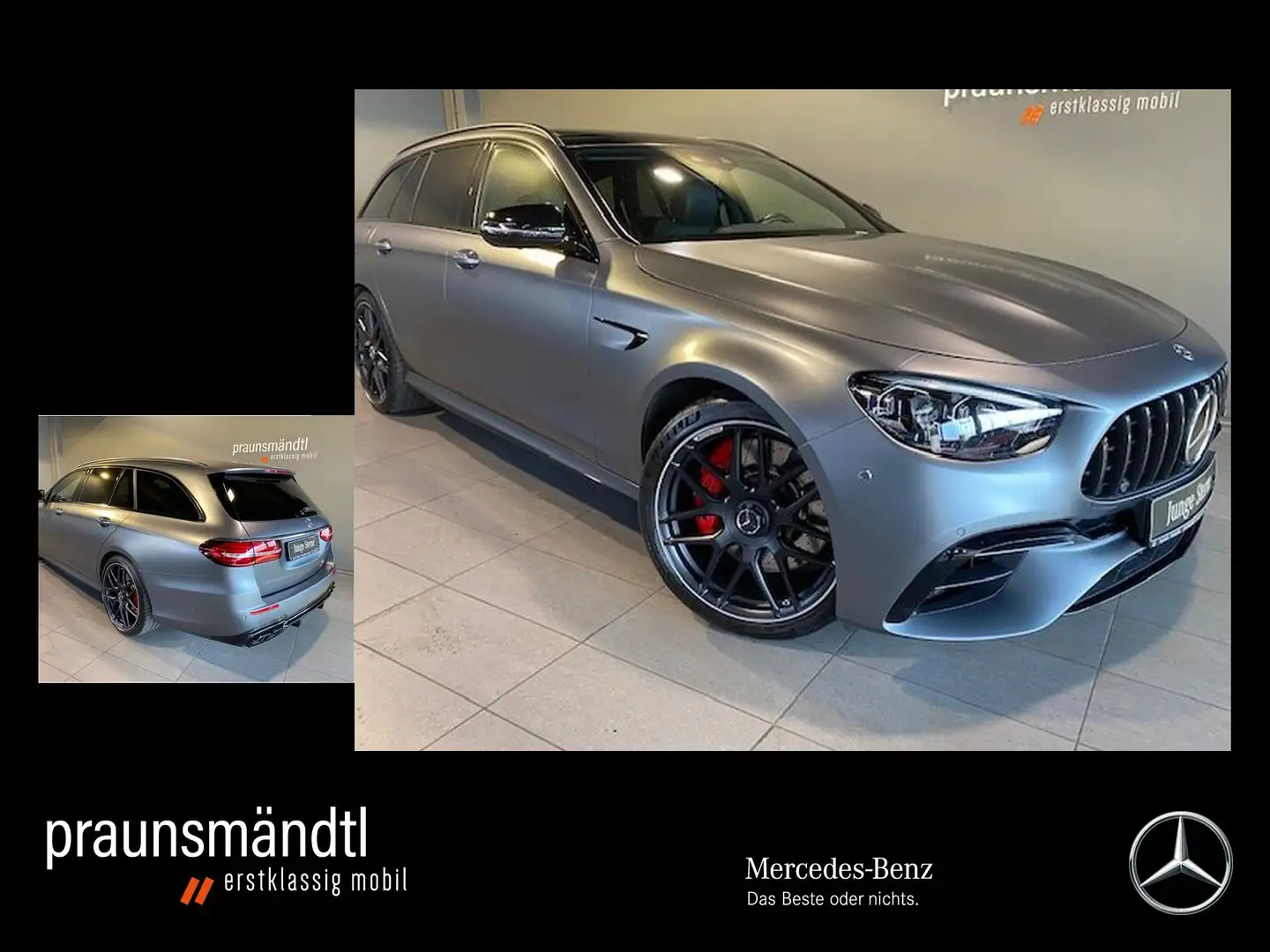 Mercedes-Benz E 63 AMG AMG E 63 S 4M T Pano/StaHz/Sound/360/Drivers/Hup Grijs - 1