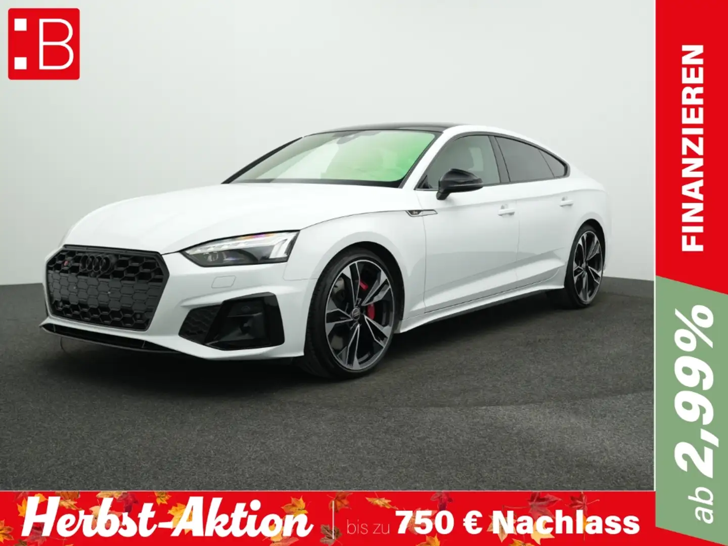 Audi S5 Sportback PANO MATRIX NAVI PDC SHZ Weiß - 1
