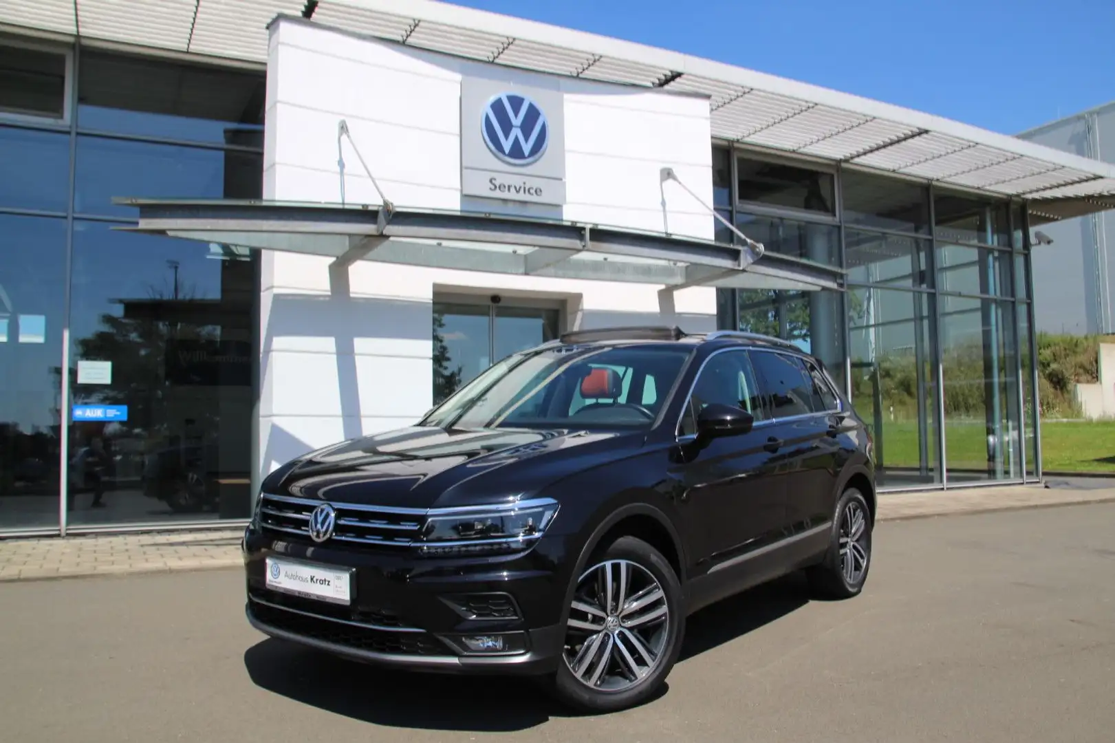 Volkswagen Tiguan Highline TDI DSG 4Mot  Pano+Leder+elHeck Schwarz - 1