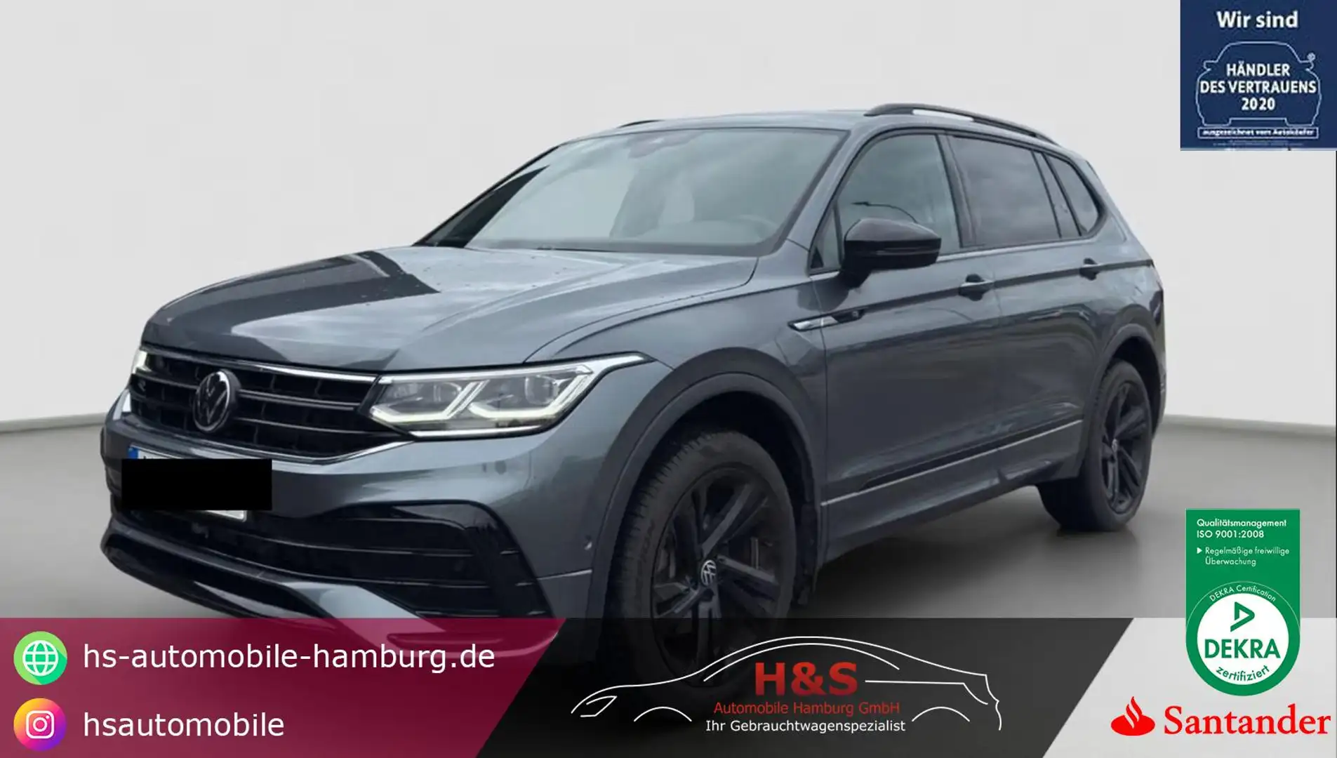 Volkswagen Tiguan Allspace R-Line 4Motion 7-Sitzer Grau - 1