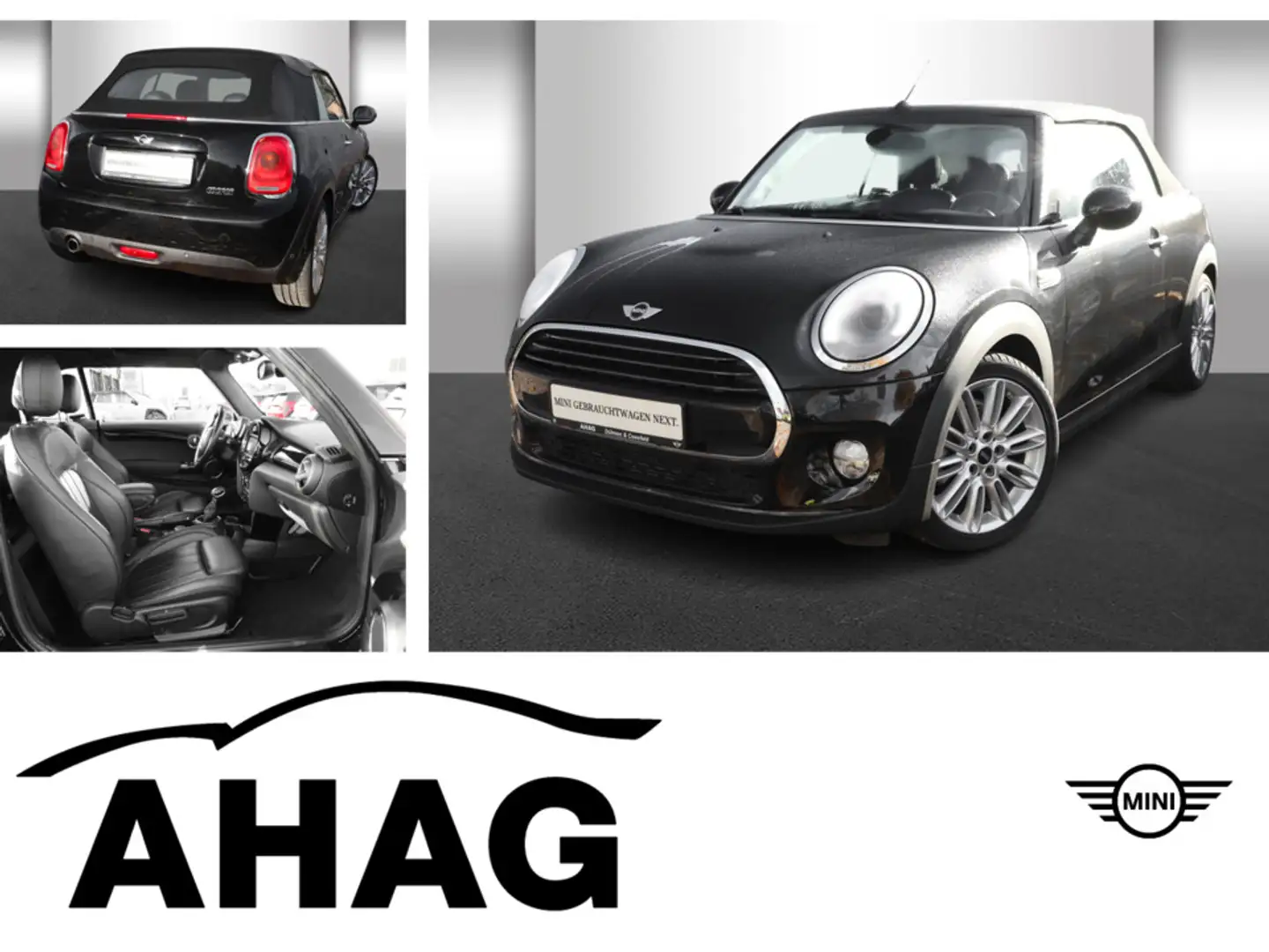 MINI Cooper Cabrio Navi Prof. Aut. Klimaaut. PDC Noir - 1
