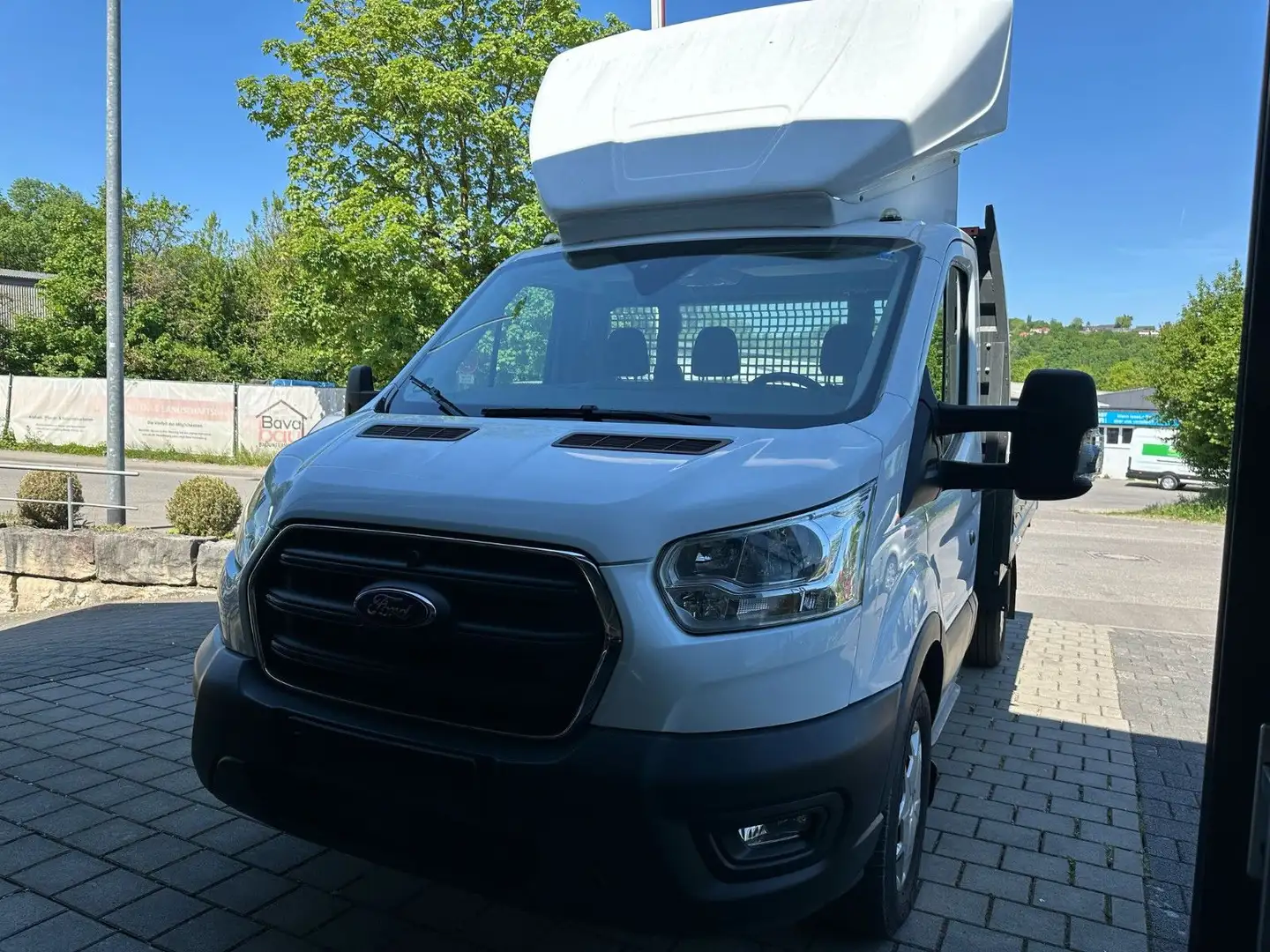 Ford Transit 350 L2 Pritsche SPRIEGEL PLANE*AHK*KLIMA Wit - 1