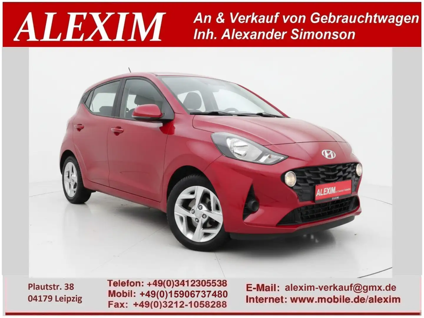 Hyundai i10 Trend/DAB/Carplay/Temp/behei.Lenkrad/SHZ Rot - 1