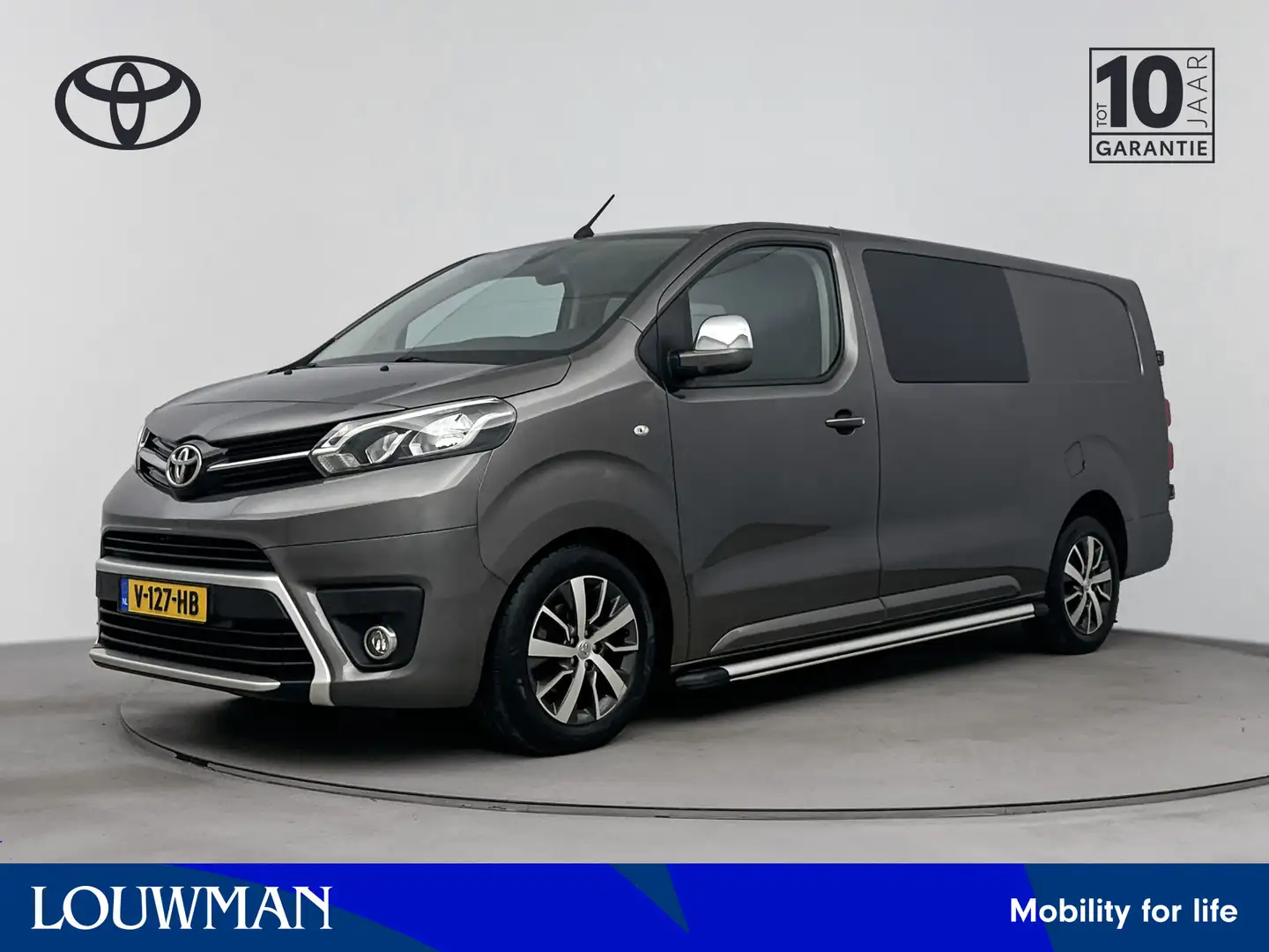Toyota Proace Worker 2.0 D-4D Professional Long DC | Lederen bek Grijs - 1