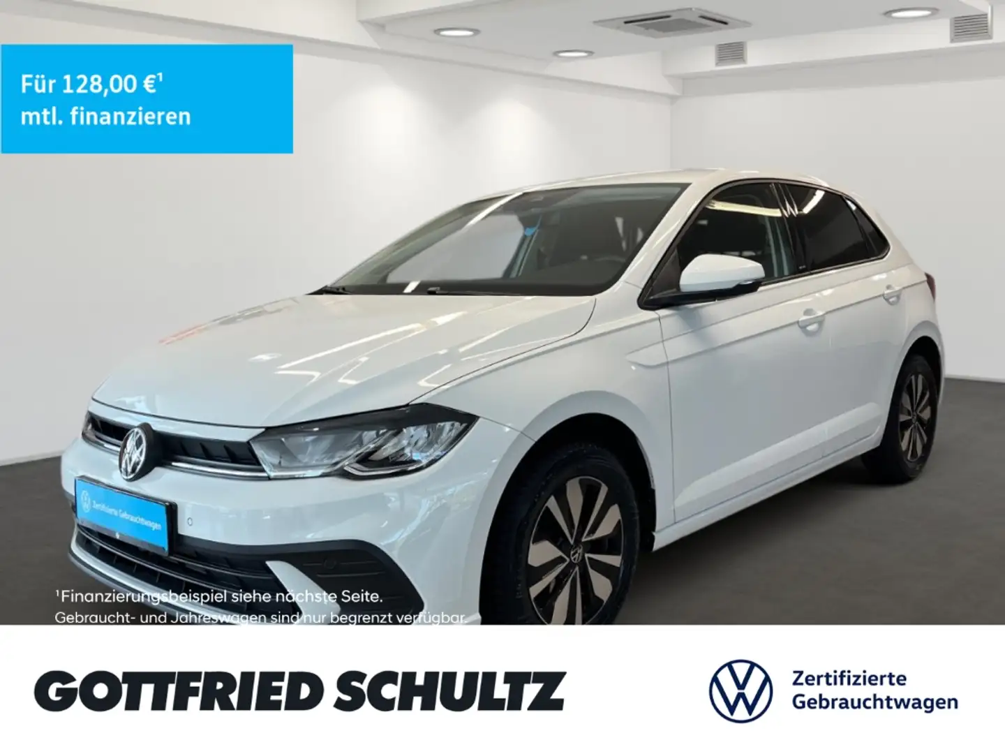 Volkswagen Polo 1.0 TSI DSG Navi Sitzheizung APP-Connect Leichtmet Weiß - 1
