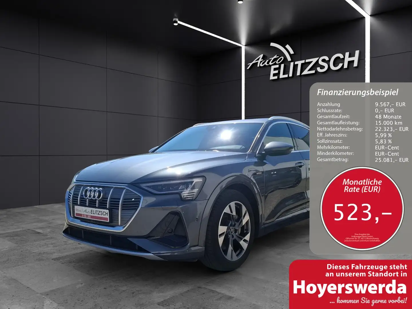 Audi e-tron Sportback 50 S line MATRIX LUFT ACC PANO Kamera... Grau - 1