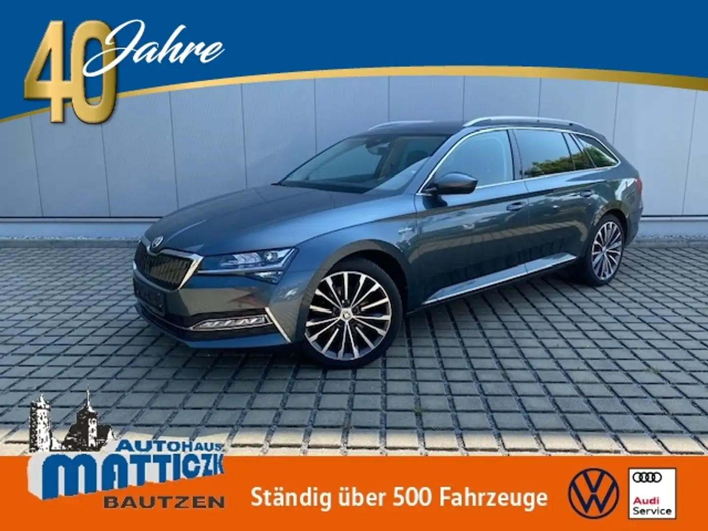 Skoda Superb Combi 2.0 TDI 200 PS 4x4 DSG L&K AHK/19-ZOLL+DCC/ Gris - 1