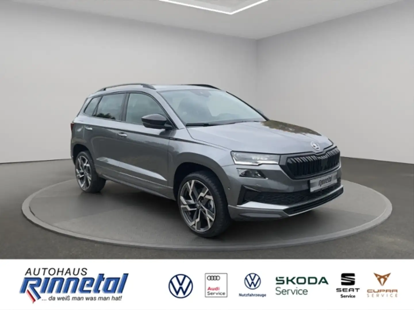 Skoda Karoq 1.5 TSI ACT Sportline AHK+KAMERA+360'+BEH WSS+CAN Серый - 2