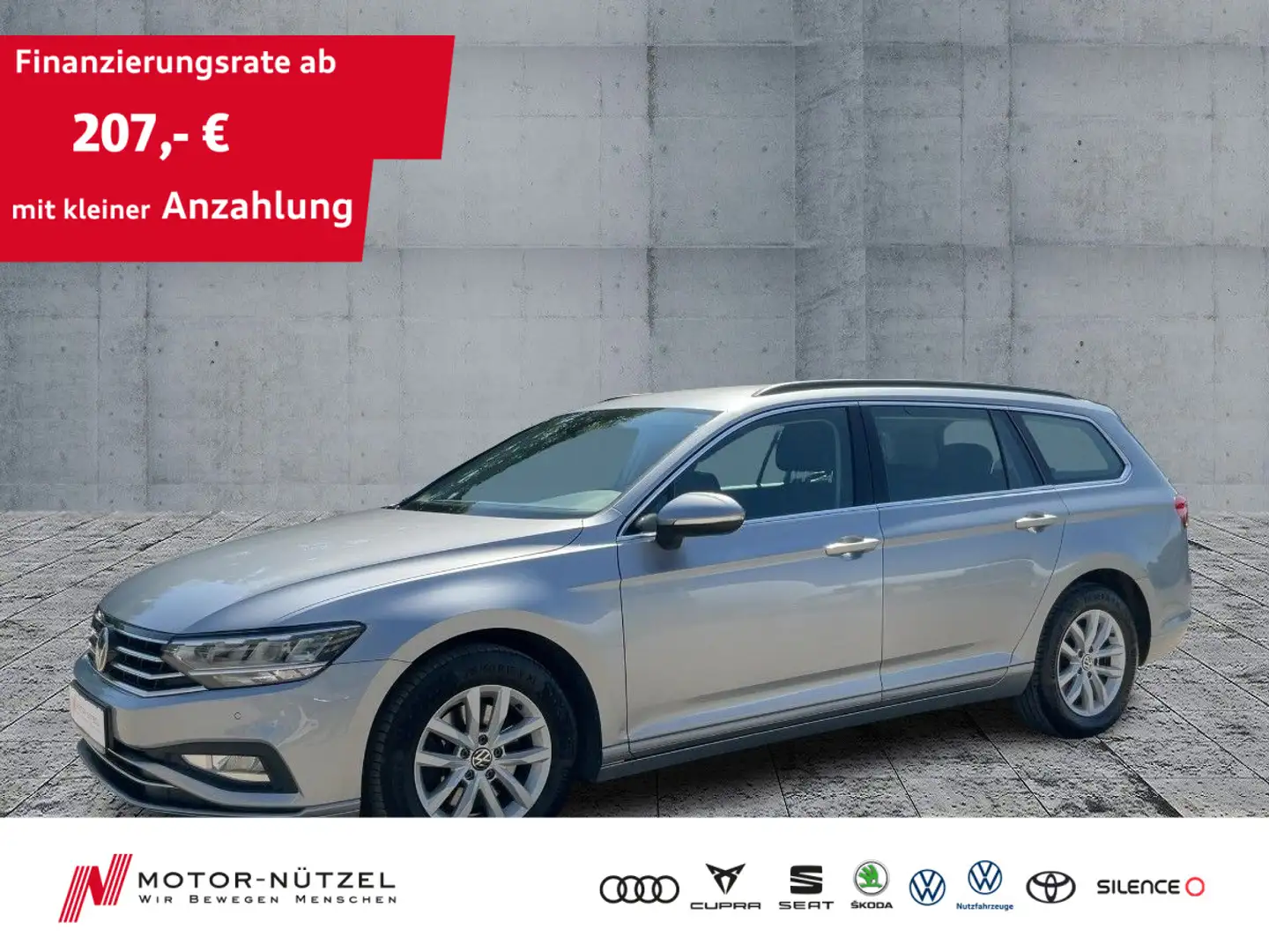 Volkswagen Passat Variant 2.0 TDI DSG BUSINESS LED+NAVI+AHK Argent - 1