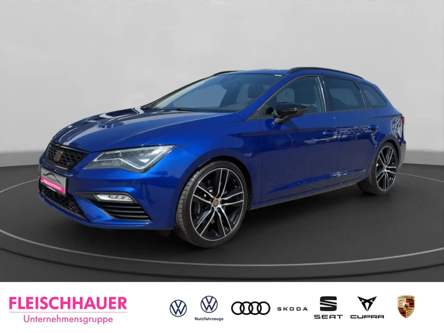 SEAT Leon Cupra 300 4Drive 2.0 TSI LED+PANO+ACC+DC+NAVI+RFK+ Blau - 1