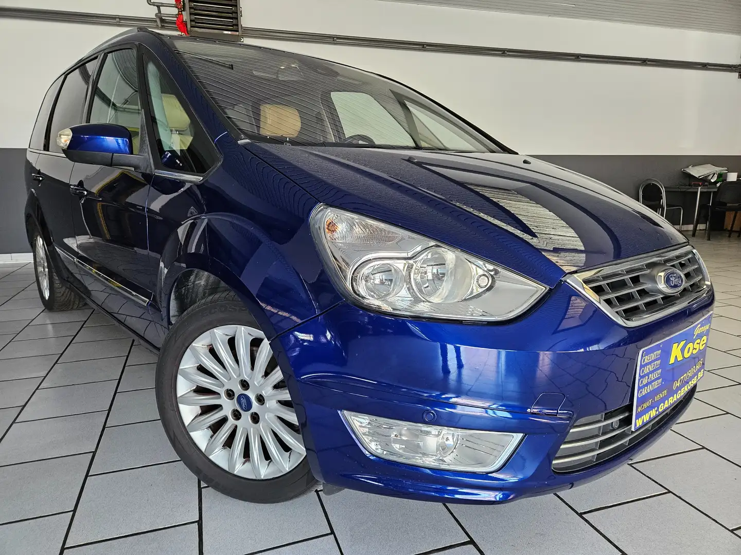 Ford Galaxy 16tdi//7PLACES//CUIR//NAVIGATION//GARANTIE Bleu - 1