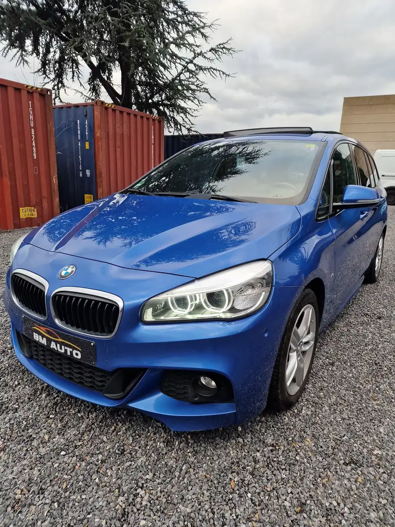 BMW 220 d xDrive Serie 2 Gran Tourer PACK M Bleu - 1