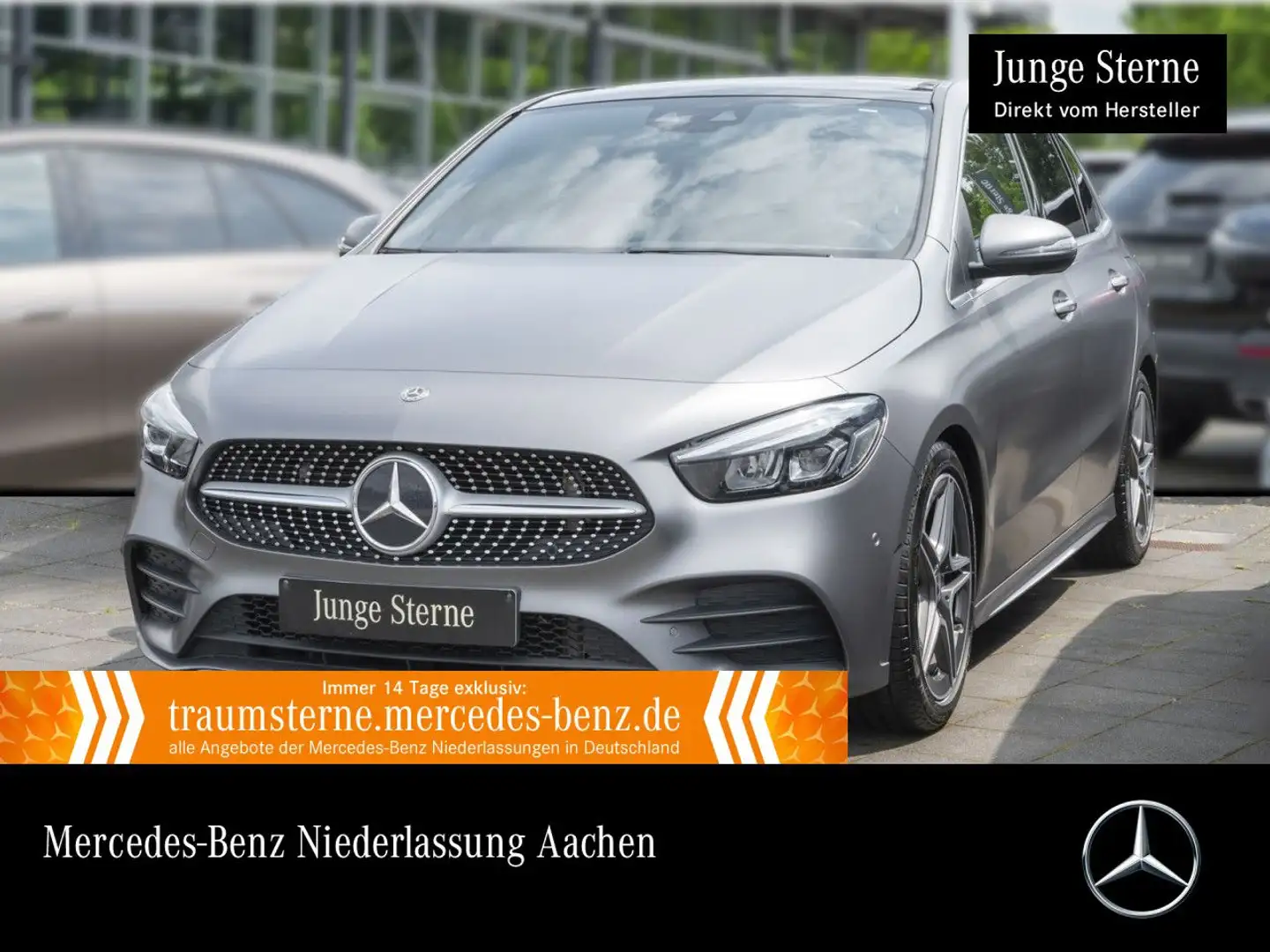 Mercedes-Benz B 250 4M AMG+PANO+LED+7G Grijs - 1