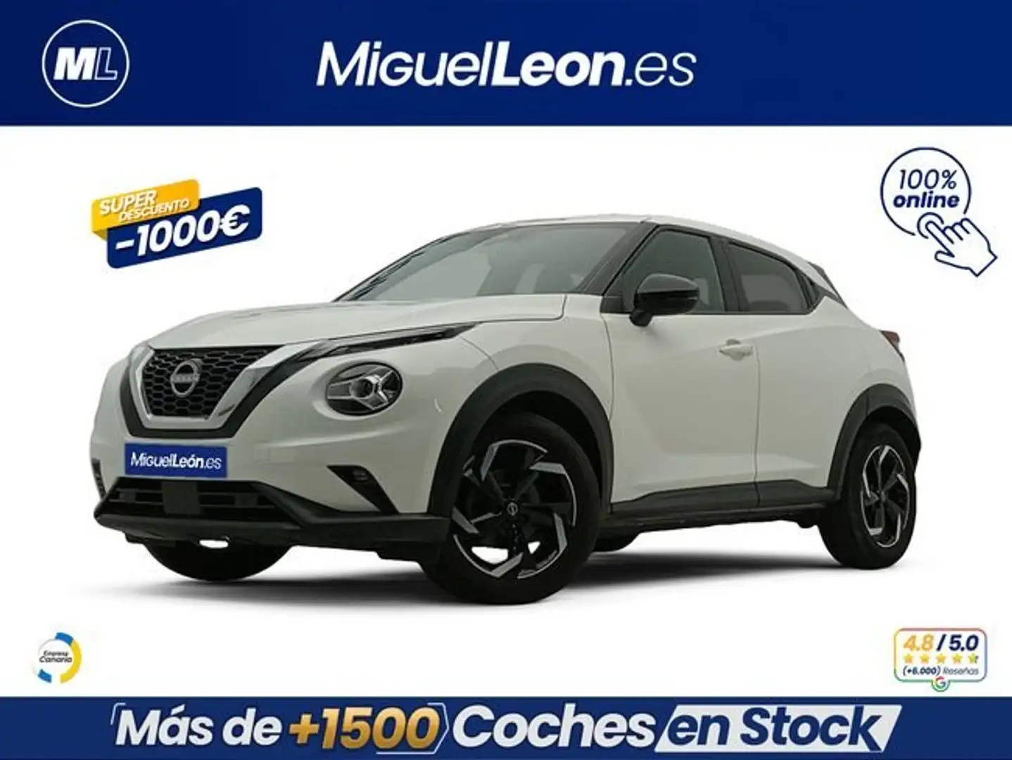 Nissan Juke DIG-T 84 kW (114 CV) 6M/T N-Connecta Blanco - 1