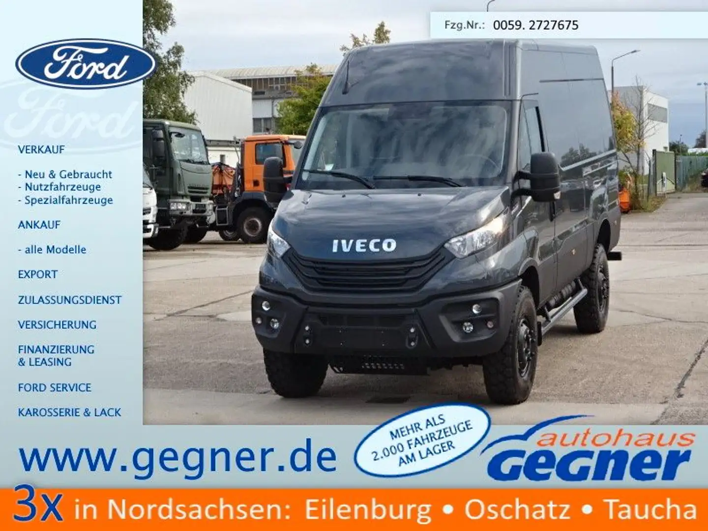 Iveco Daily Kasten 55S18HA8 V WX Navi 4x4 Grau - 1