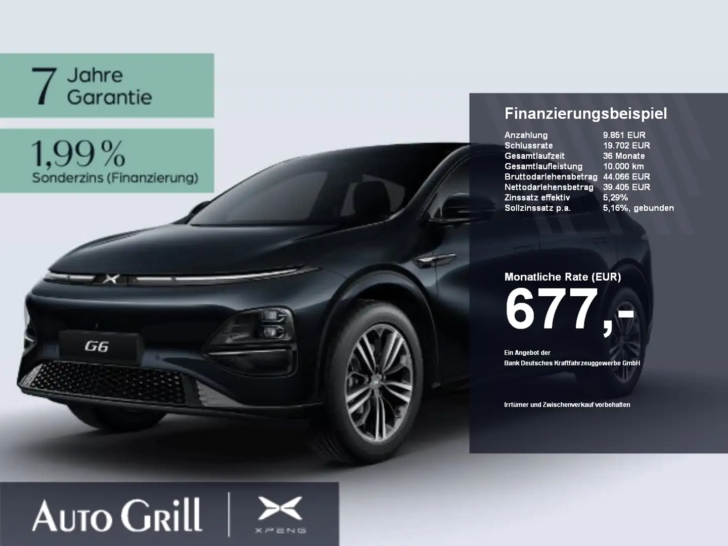 Xpeng G6 Performance AWD CarPlay 360Kam Pano Sitzklima Bleu - 1