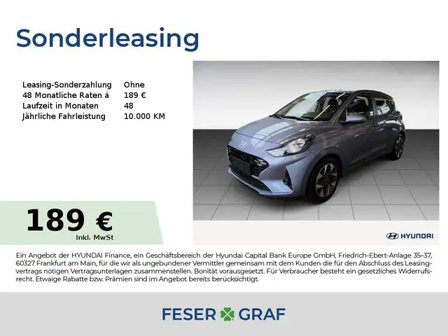 Hyundai i10 TREND NAVI SHZ LHZ CARPLAY LED-TFL KLIMA