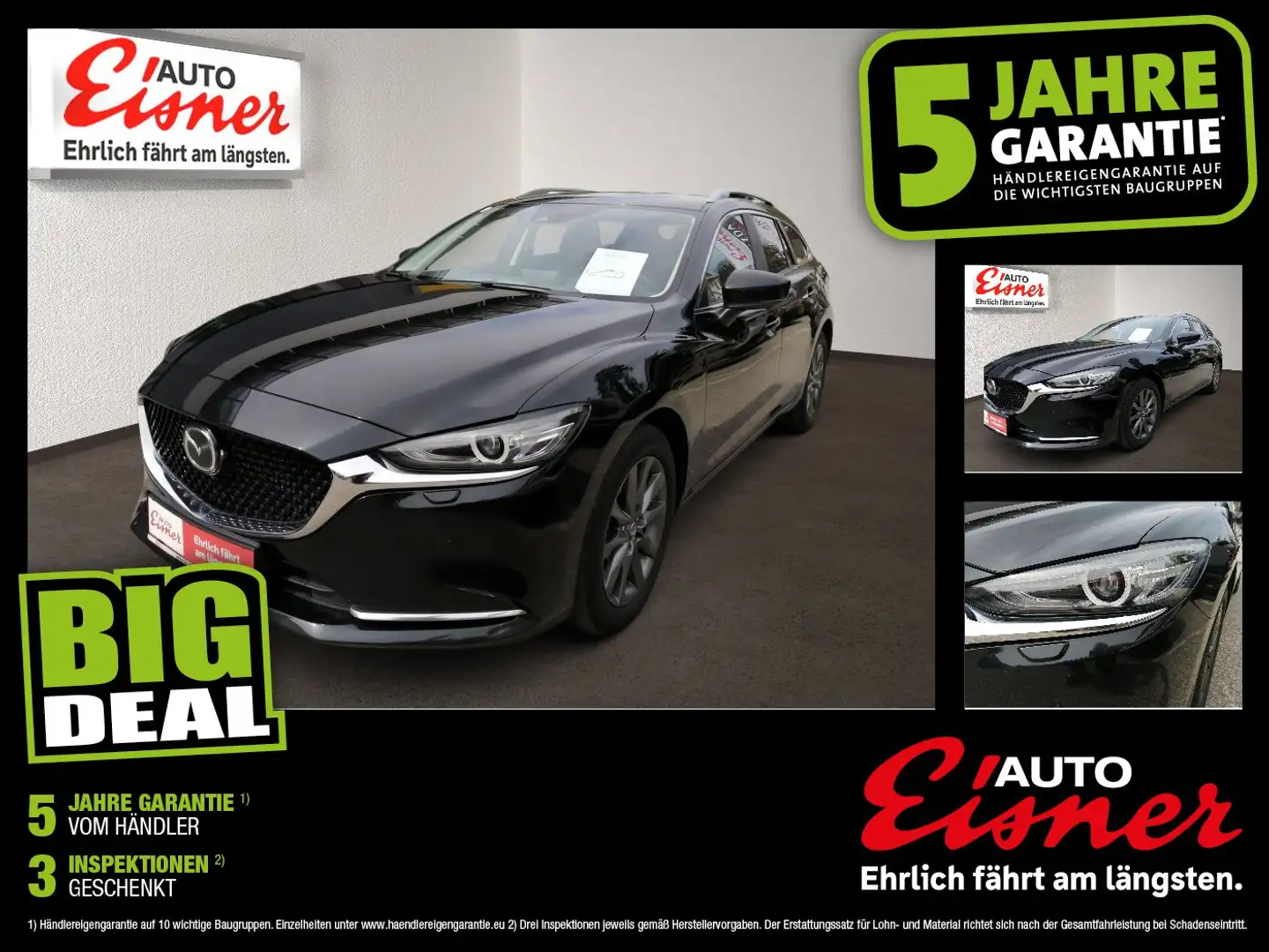 Mazda 6 Kombi 2.0 Centre-Line Center-Line 2xKlima AUT Schwarz - 1