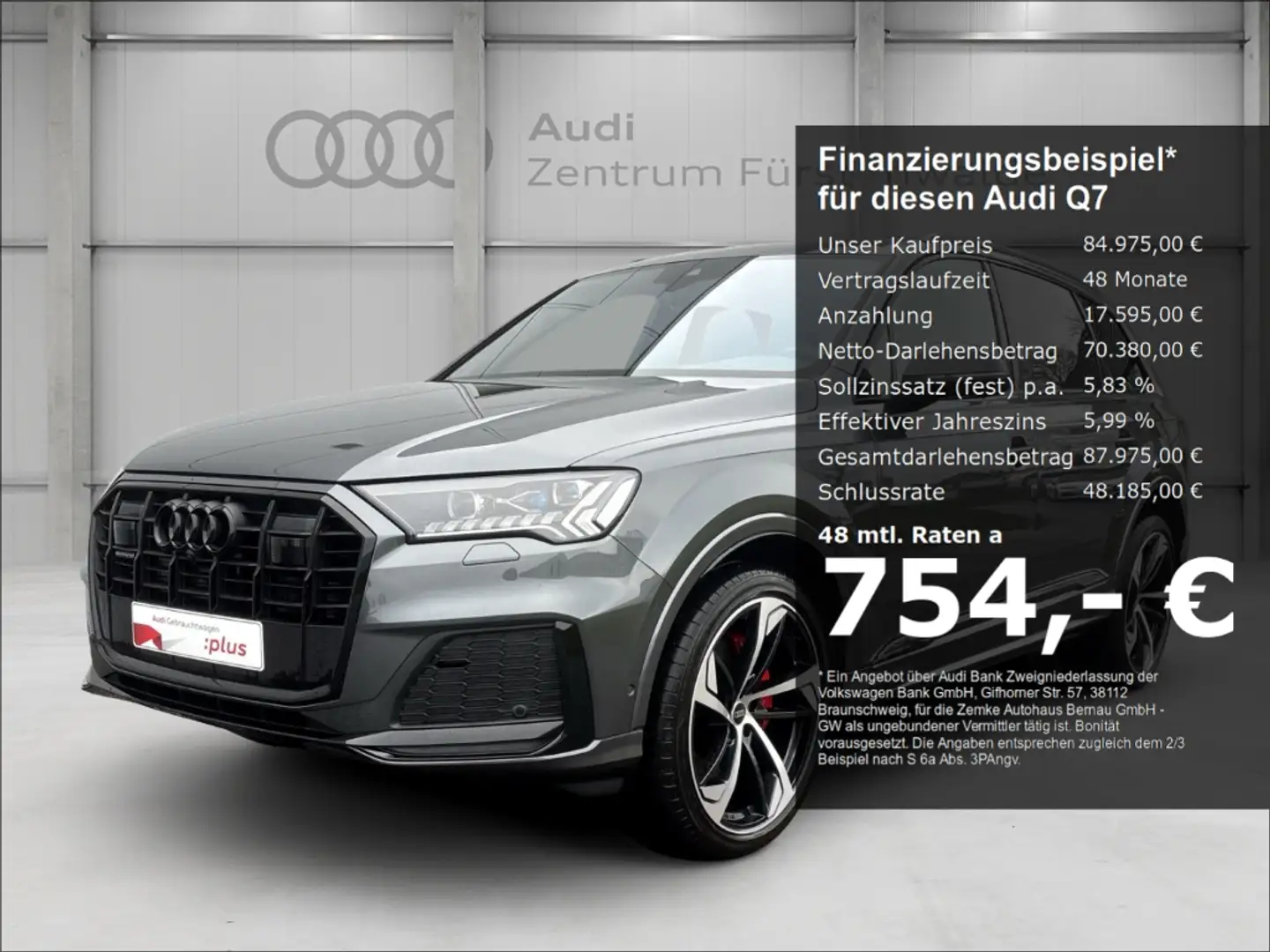 Audi Q7 50 TDI quattro tiptronic competition plus 7-Sitzer Grau - 1