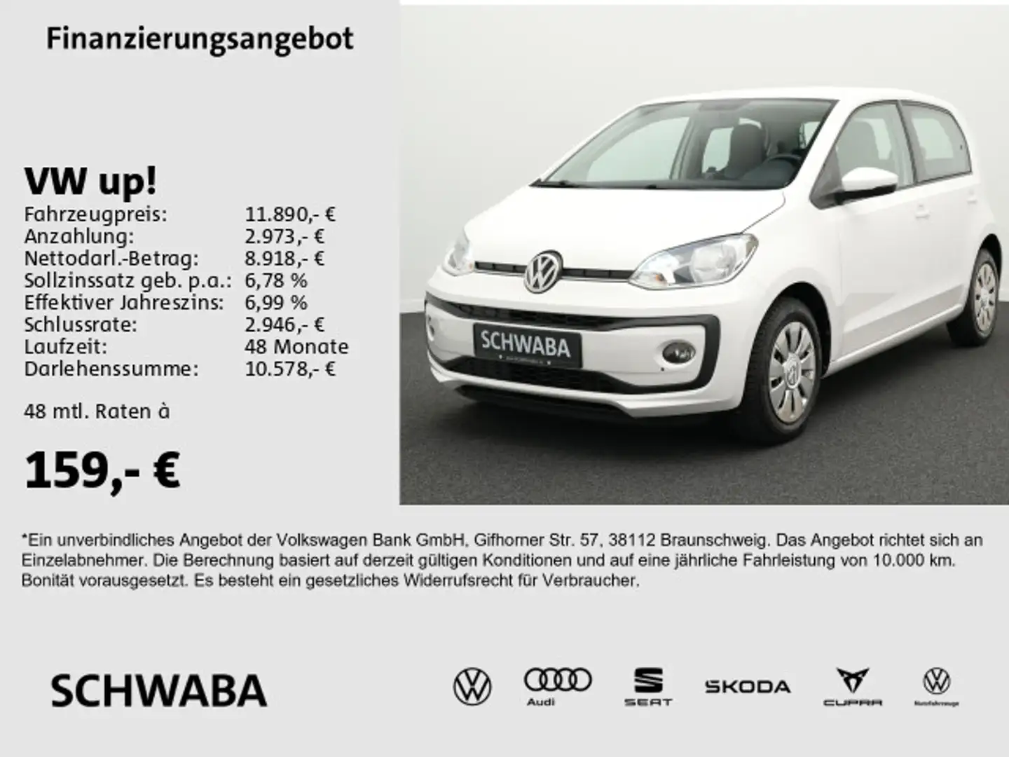 Volkswagen up! Up! move 1.0 *USB*SHZ* Weiß - 1