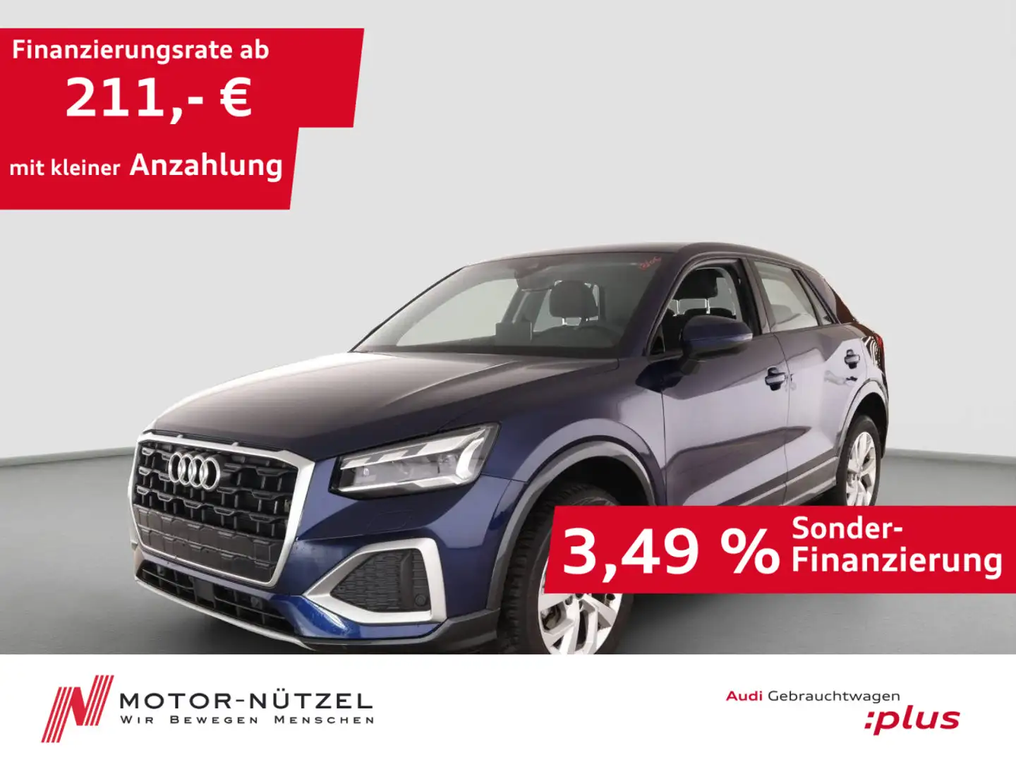 Audi Q2 35 TFSI S-TR ADVANCED MATRIX+NAVI+PDC+ACC+AHK Blau - 1