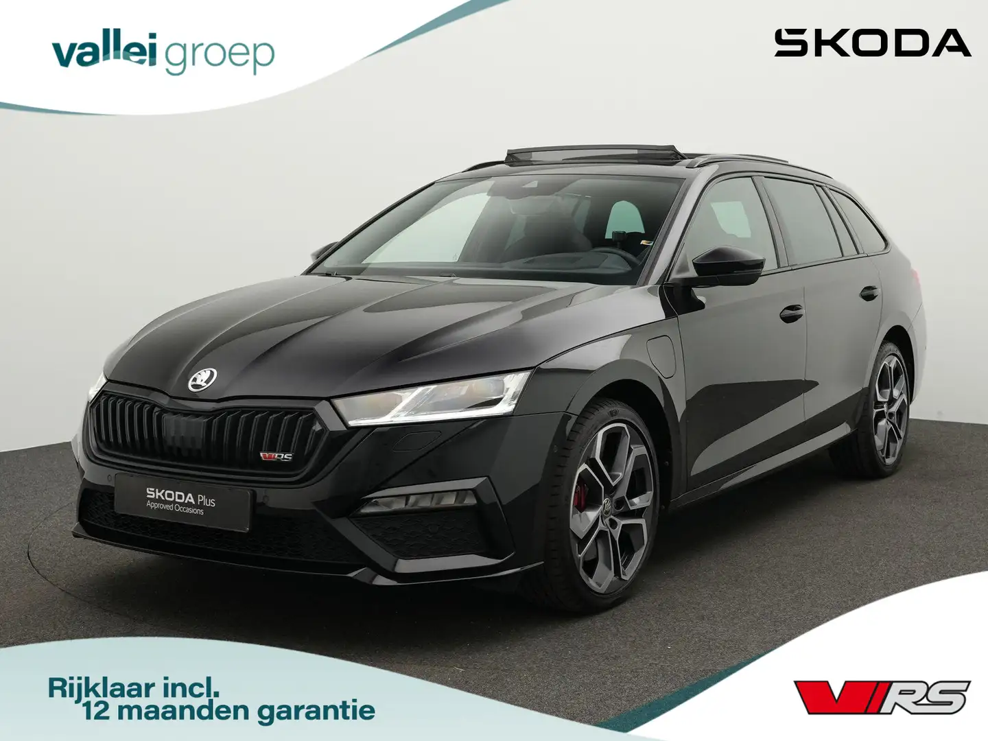 Skoda Octavia Combi 1.4 TSI 245 pk DSG PHEV RS iV Business | Pan Zwart - 1