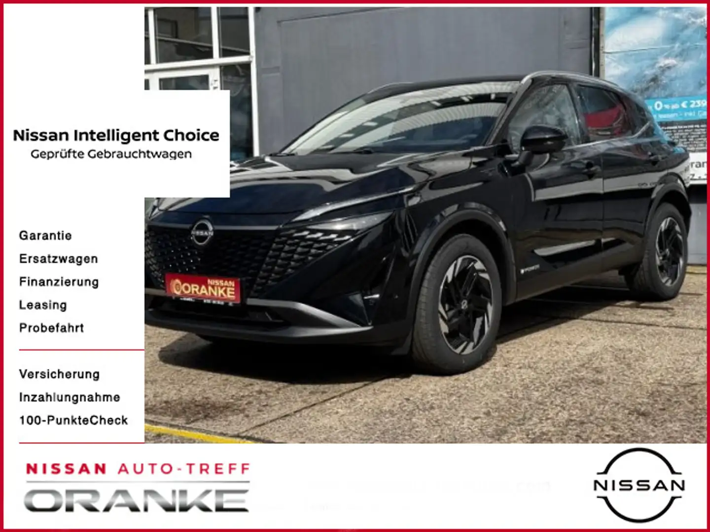 Nissan Qashqai 1.5 VC-T e-Power N-Connecta WP*KP*AFA Zwart - 1