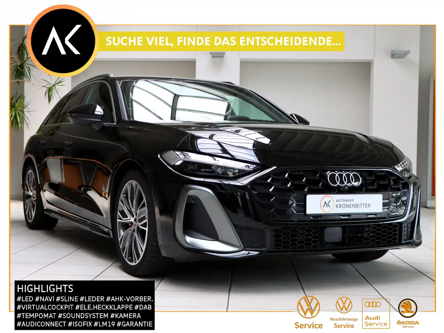 Audi A5 2.0 TFSI S line S tronic 204PS-LED Navi AHK-Vor. Schwarz - 1