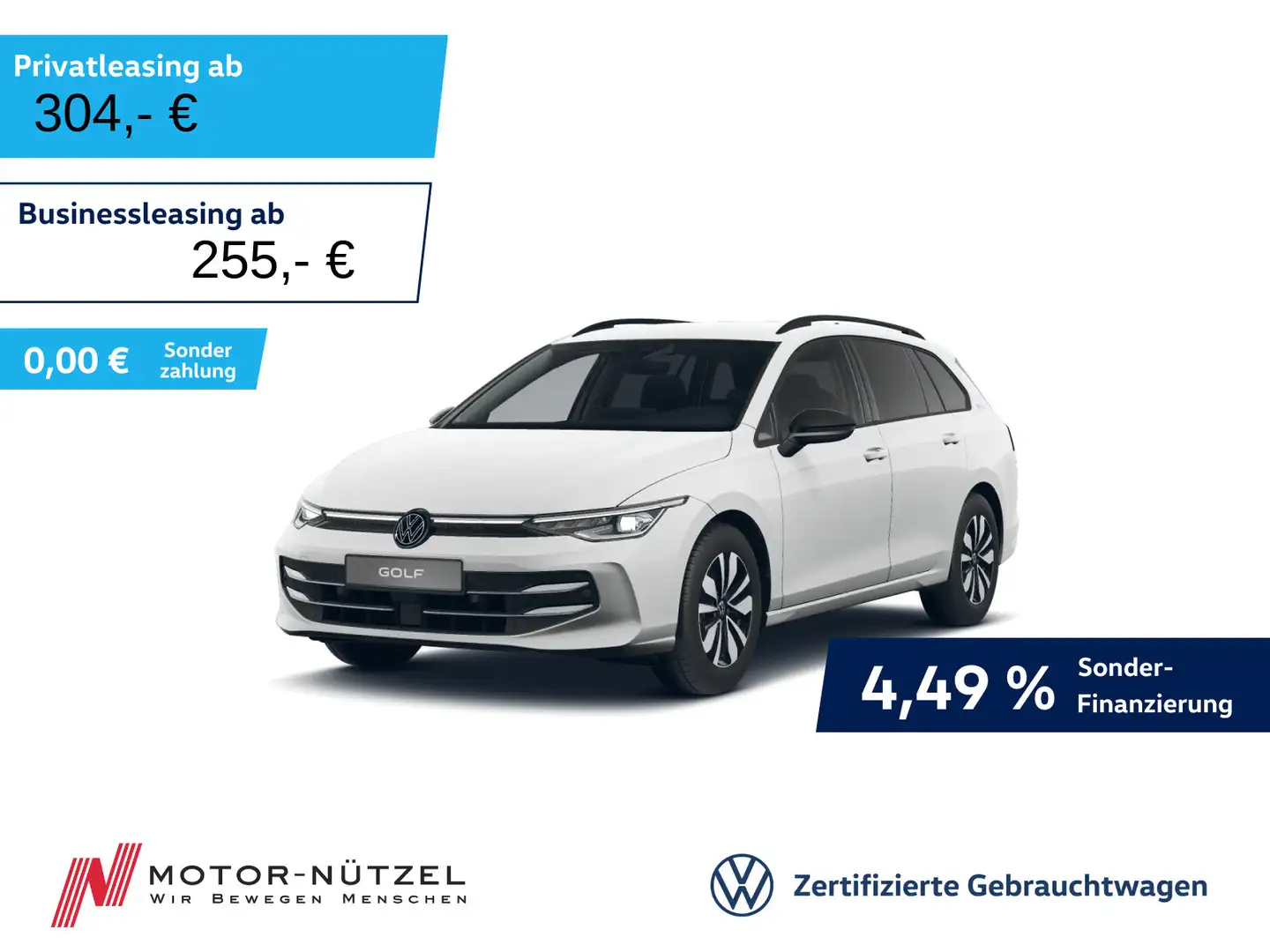 Volkswagen Golf Variant Golf VIII Variant 1.5 TSI GOAL LEDplus+NAVI+AHK Weiß - 1