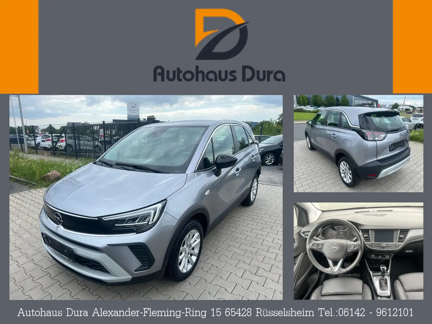 Opel Crossland 1.5 D Elegance Aut. Navi+Leder+Led+Shz Grau - 1