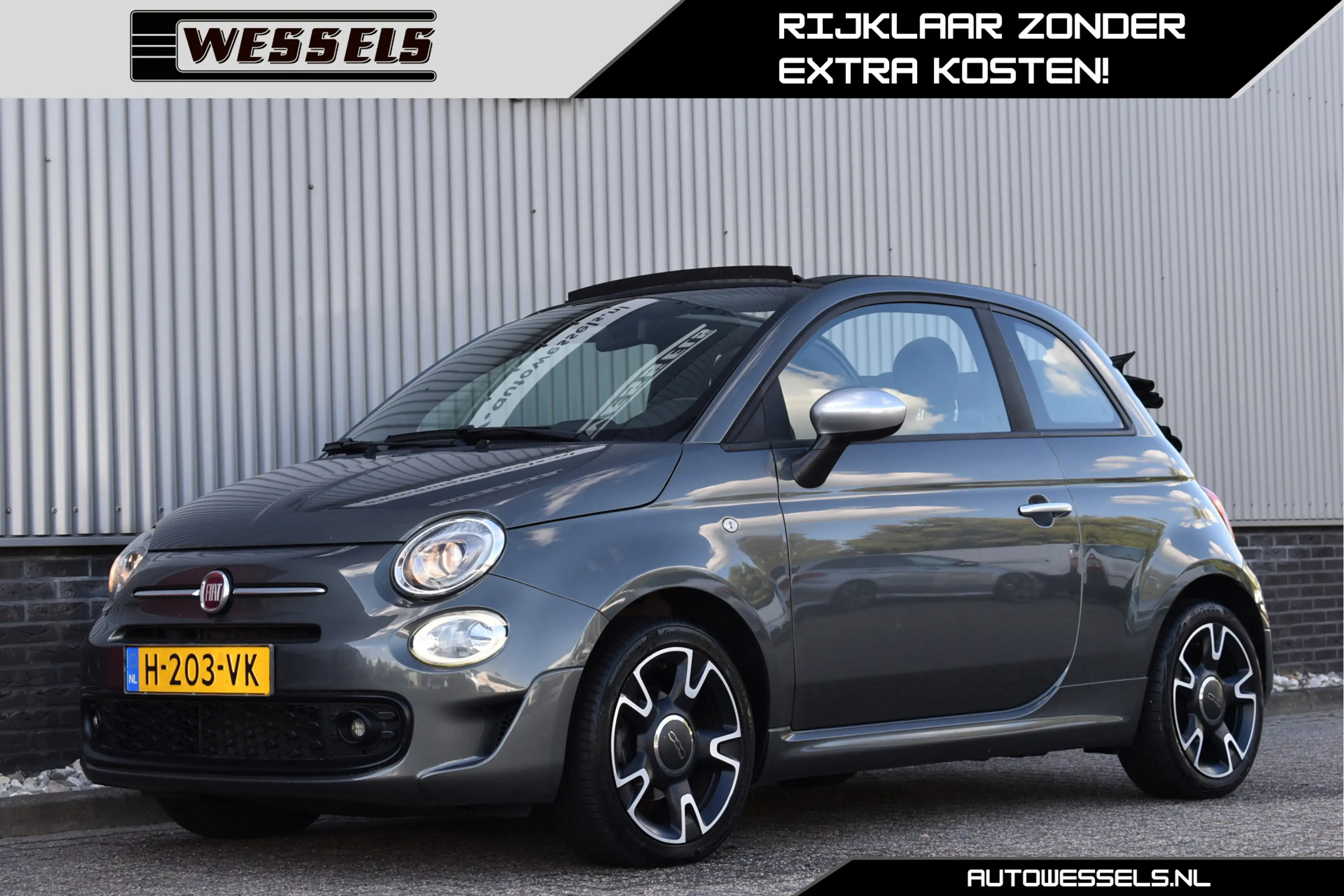 Fiat 500C 1.0 Hybrid Rockstar NL-auto, Navi, Cruise control,